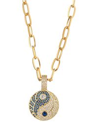 Eye Candy LA - The Luxe Collection Titanium Cz Isabella Yin Yang Pendant Necklace - Lyst