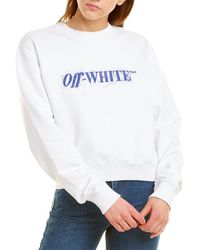Off-White c/o Virgil Abloh ? Pen Face Cropped Sweatshirt - White