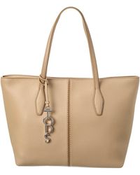 Tod's - Logo Leather Tote - Lyst