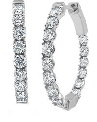 Sabrina Designs - 14k 1.91 Ct. Tw. Diamond Inside Out Flexible Hoops - Lyst