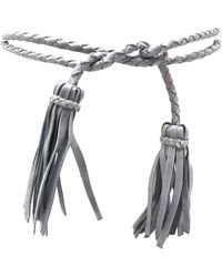 Ada - Fringe Soga Leather Belt - Lyst