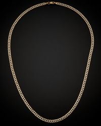 Italian Gold - 14k Two-tone Link Necklace - Lyst