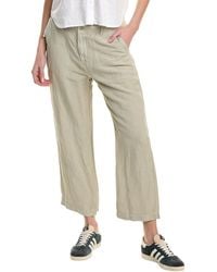Bella Dahl - Blakely Utility Linen-Blend Wide Leg Crop Pant - Lyst