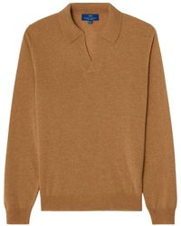 Robert Talbott - 100% Cashmere Parsons Johnny Collar Sweater - Lyst