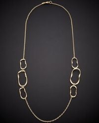 Italian Gold - 14k Twist Station Necklace - Lyst