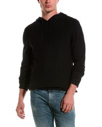 Karl Lagerfeld - Rib Knit Silk-blend Sweater Hoodie - Lyst