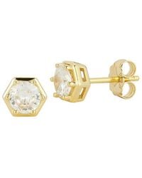 Glaze Jewelry - 14K Plated Cz Earrings - Lyst