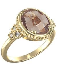Reiss - 14k 2.60 Ct. Tw. Diamond & Smokey Topaz Ring - Lyst