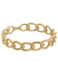 Italian Gold - 10K 3.2Mm Curb Link Ring - Lyst
