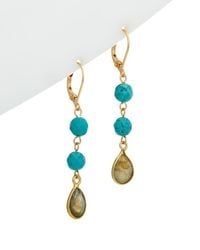 Rachel Reinhardt Jewelry - 14k Over Silver Gemstone Drop Earrings - Lyst