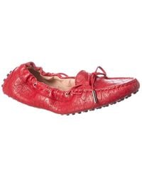Tod's - Logo Leather Loafer - Lyst