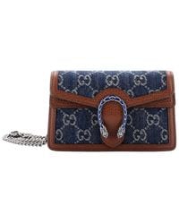 Gucci - Gg Denim Dionysus Bag Gg Denim Super Mini (Authentic Pre-Loved) - Lyst