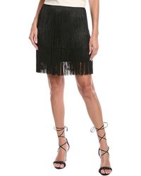 Kenneth Cole - Fringe Mini Skirt - Lyst