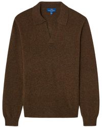Robert Talbott - 100% Cashmere Parsons Johnny Collar Sweater - Lyst