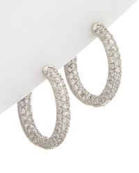 Diana M. Jewels - Fine Jewelry 14k 3.50 Ct. Tw. Diamond Hoops - Lyst