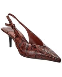 Jimmy Choo - Camie 65 Snake-Embossed Leather Slingback Pump - Lyst