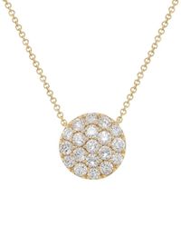 Diana M. Jewels - Fine Jewelry 14k 0.43 Ct. Tw. Diamond Circle Pendant Necklace - Lyst