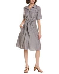 Nanette Lepore - Stripe Midi Dress - Lyst