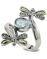Samuel B. - 18k Over Silver 1.10 Ct. Tw. Blue Topaz Dragonfly Ring - Lyst