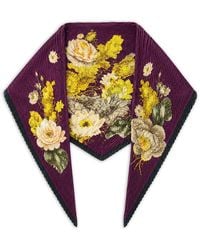 Saachi - Floral Pleated Bandana - Lyst
