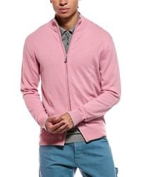 N.Peal Cashmere - Knightsbridge Full Zip 100% Cashmere Mock Neck Sweater - Lyst
