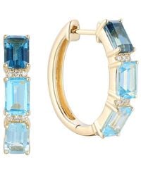 Gregg Ruth - 14K 4.49 Ct. Tw. Diamond & Gemstone Huggie Earring - Lyst