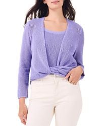 NIC+ZOE - Mesh 4-Way Cardigan - Lyst