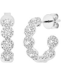 Diana M. Jewels - Fine Jewelry 14k 1.00 Ct. Tw. Diamond Hoops - Lyst
