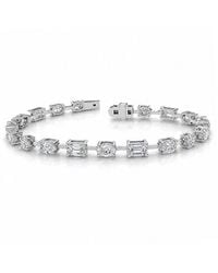 Lab Grown Diamonds - 14K 8.49 Ct. Tw. Lab-Grown Diamond Tennis Bracelet - Lyst