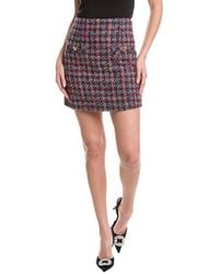 Sandro - Tweed Wool-Blend Skirt - Lyst