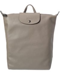 Longchamp - Le Pliage Xtra Medium Leather Backpack - Lyst