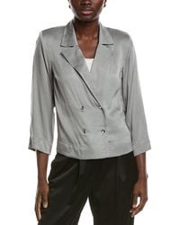 Ganni - Washed Satin Shirt - Lyst