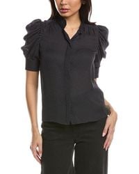 FRAME - The Gillian Silk Top - Lyst