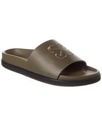 Off-White c/o Virgil Abloh - Off-whitetm Pool Time Leather Slide - Lyst