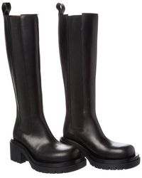 Bottega Veneta - Lug Leather Boot (Authentic Pre-Loved) - Lyst