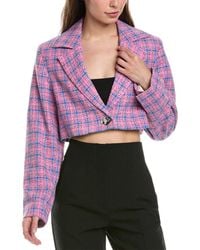 Ganni - Cropped Blazer - Lyst