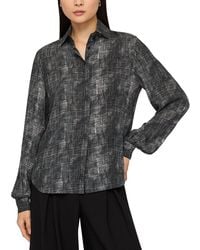 Lafayette 148 New York - Hidden Button Silk Blouse - Lyst