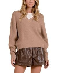 Elan - Off-The-Shoulder Wool-Blend Sweater - Lyst