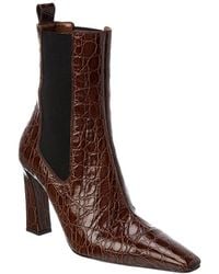 Giuseppe Zanotti - Brenda 90 Croc-Embossed Leather Boot - Lyst