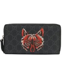 Gucci - Grey GG Supreme Canvas Zip Around Wallet (authentic Pre-loved) - Lyst