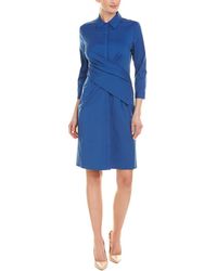 Lafayette 148 New York Daphne Shift Dress - Blue