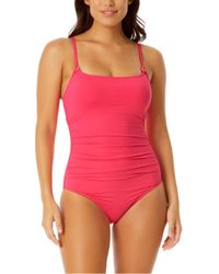 Anne Cole - Shirred Lingerie Maillot - Lyst