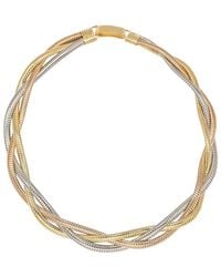 Eye Candy LA - Sarah Meshed Two-Tone Collar Necklace - Lyst