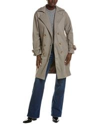 Marion - Collared Neck Buttoned Coat - Lyst