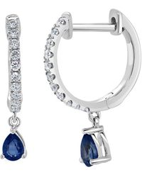 Sabrina Designs - 14k 0.58 Ct. Tw. Diamond & Sapphire Drop Earrings - Lyst