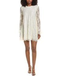 Toccin - Gramercy Lace Silk-Trim Mini Dress - Lyst