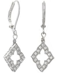 Rachel Reinhardt Jewelry - Cz Clover Earrings - Lyst