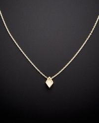 Italian Gold - 14k Petite Pendant Necklace - Lyst