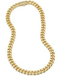 Savvy Cie - 18k Plated Curb Link Necklace - Lyst