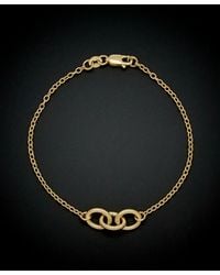 Italian Gold - 14K Triple Oval Rolo Link Bracelet - Lyst